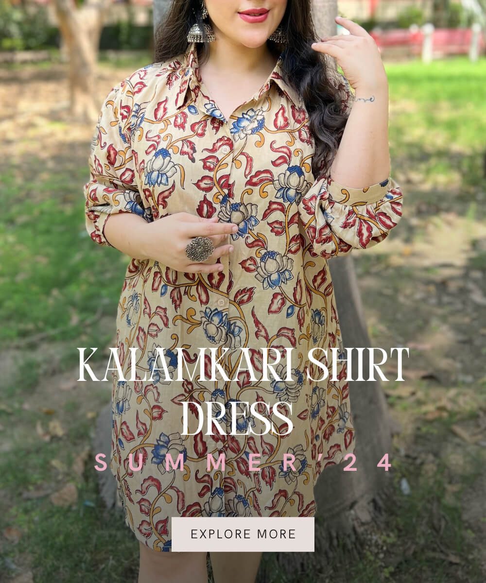 Kalamkari Shirt Dress